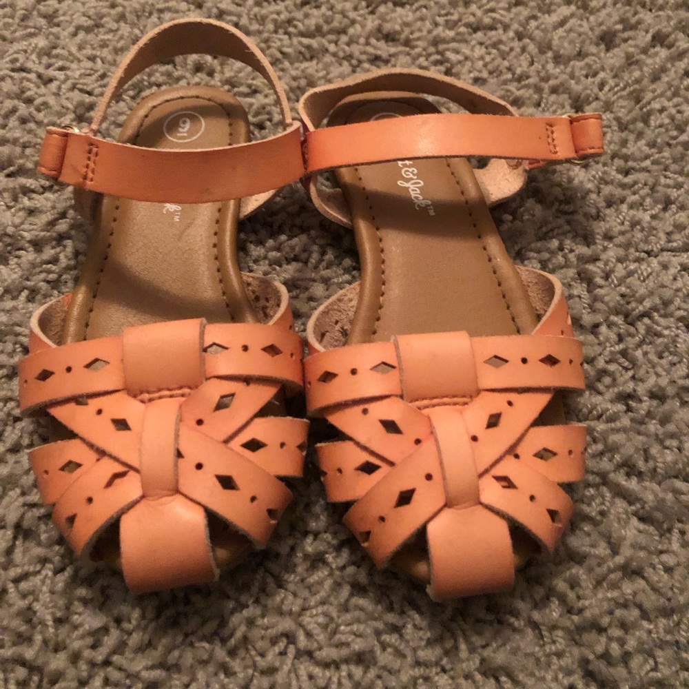 Cat&Jack tan sandals, like new
